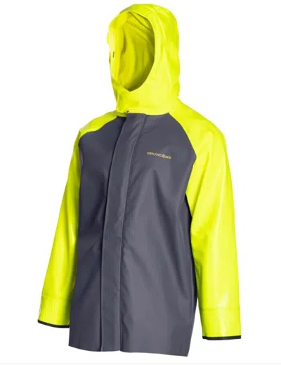 Pre-owned Grundens Men's Hauler Jacket In Hi Vis Yellow