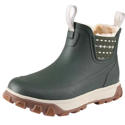 Grundens Women's  Deviation Sherpa Ankle Deck Boots In Green