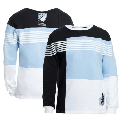 Grungy Gentleman Black Minnesota United Fc Color-block Pullover Sweatshirt