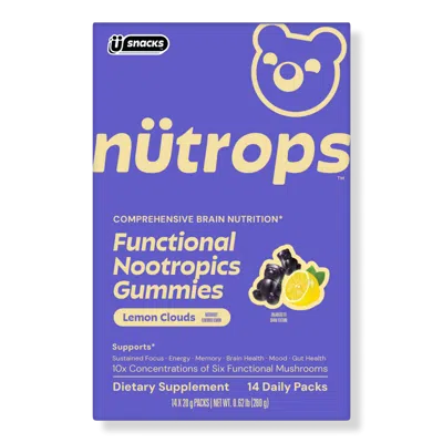 Gruns Nutrops Functional Nootropics Mushroom Gummies Supplement - 14 Pack In Transparent