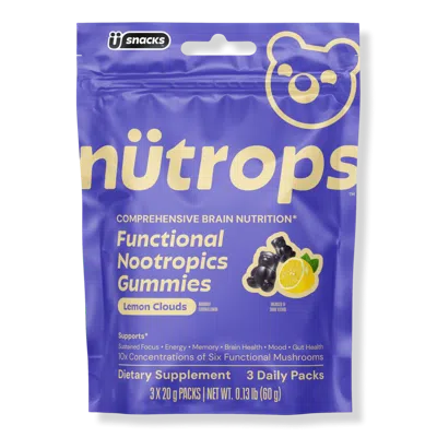 Gruns Nutrops Functional Nootropics Mushroom Gummies Supplement - 3 Pack In Transparent