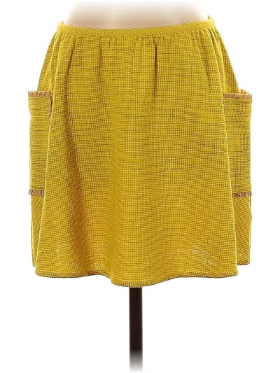 Pre-owned Gryphon New York Casual Skirt In Yellow