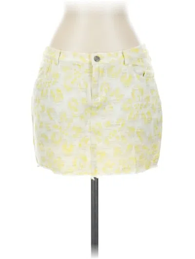 Pre-owned Gryphon New York Casual Skirt In Yellow