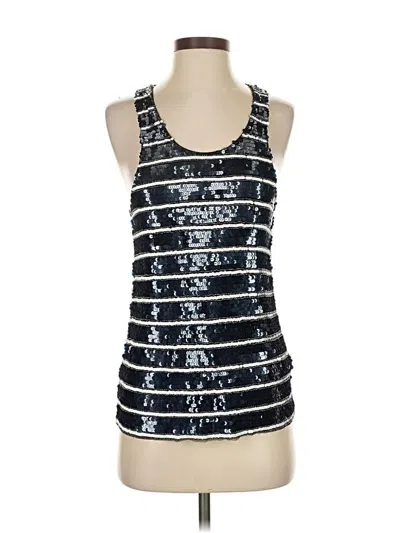 Pre-owned Gryphon New York Sleeveless Top Silver Scoop Neck Tops