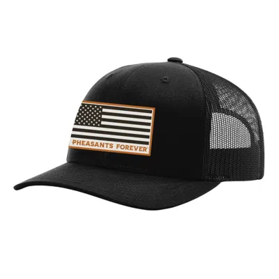 Gsa Outdoors Adult  Pheasants Forever American Flag Snapback Hat In Black