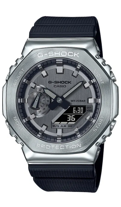 G-shock 2100 Series Watch In Silver & Black