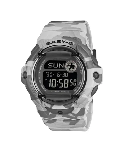 G-shock Baby-g Women's Digital Gray Resin Digital Watch 42.6mm