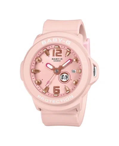 G-shock Baby-g Women's Pink Resin Analog Watch 42.4mm