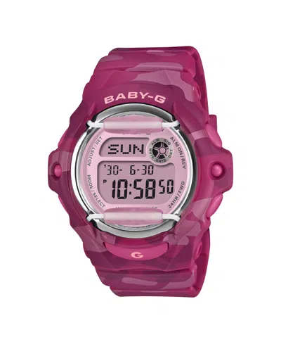 G-shock Baby-g Women's Pink Resin Digital Watch 42.6mm