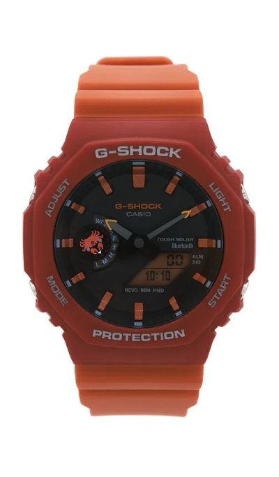 G-shock Charles Darwin Foundation Gab2100 Series Watch In Red