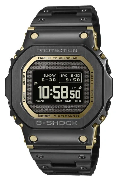 G-shock Full Metal 5000 Series Solar Digital Bluetooth Bracelet Watch, 49.3mm × 43.6mm In Gray