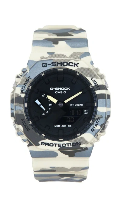 G-shock Ga2100 Camo Series Watch In Blue