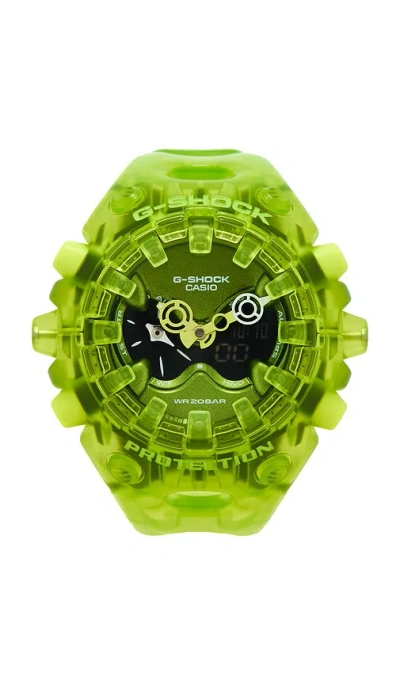 G-shock Gav01 Transparent Pack Watch In Green