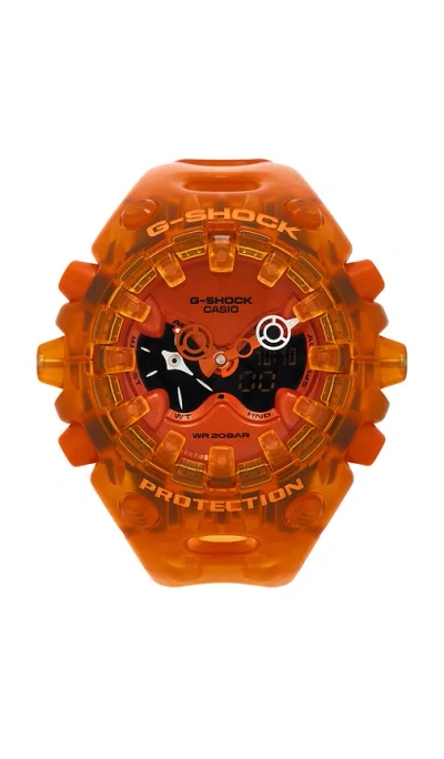 G-shock Gav01 Transparent Pack Watch In Orange