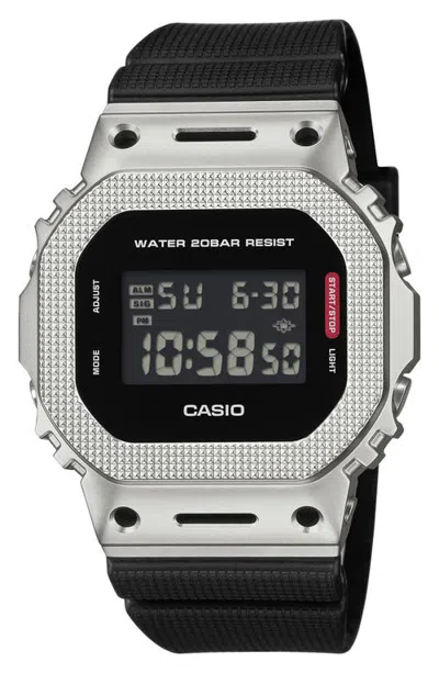 G-shock G-steel 5600 Series Gm-5600m-1 Digital Resin Strap Watch, 49.6mm X 43.2mm In Black