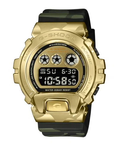 G-shock Men's Black Camo Resin Watch 50mm In Green
