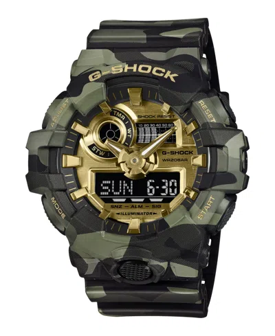 G-shock Men's Green Camo Resin Watch 53.4mm