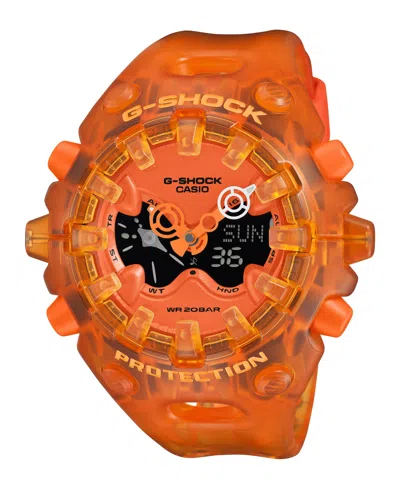 G-shock Men's Japanese Quartz Analog Digital Orange Resin Watch 58.2mm