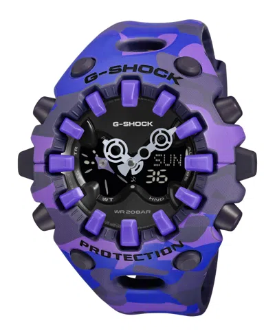 G-shock Men's Purple Resin Analog-digital Watch 58.2mm