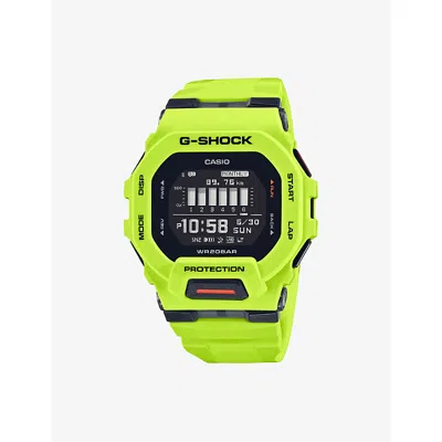 G-shock Mens Yellow Gbd-200-9er Sport Resin Quartz Watch