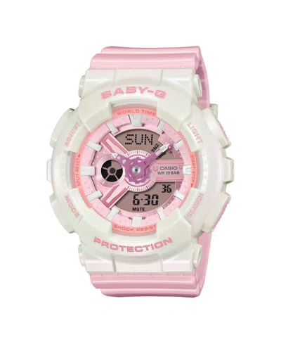 G-shock Women's Baby G Japanese Quartz Analog Digital Pink Resin Watch 43.4mm