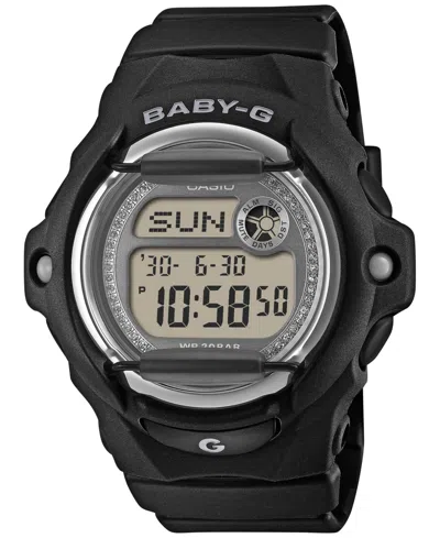 G-shock Women's Baby-g Japanese Quartz Black Resin Watch 42.6mm