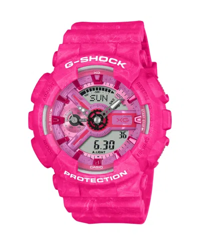 G-shock Women's Japanese Quartz Pink Resin Xg Limited Edition Watch 45.9mm