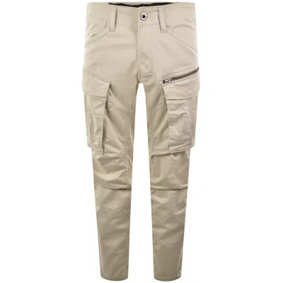 G-star 3d Cargo Trousers Whitebait Beige In Neutral