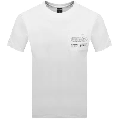 G-star Applique T Shirt White