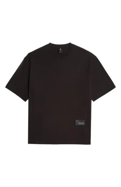 G-star Badge Boxy Organic Cotton T-shirt In Black