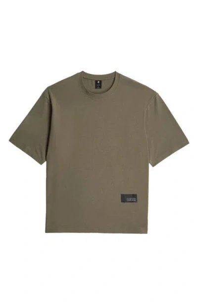 G-star Badge Boxy Organic Cotton T-shirt In Green