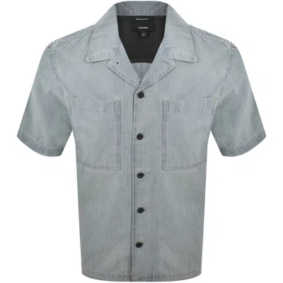 G-star Bowling Pocket Shirt Blue In Gray