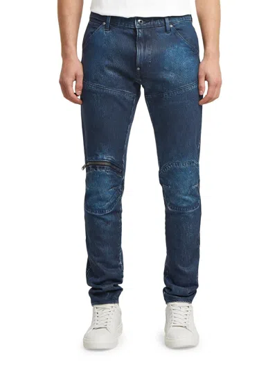 G-star Men's 5620 3d Zip-knee Skinny Jeans In Blue