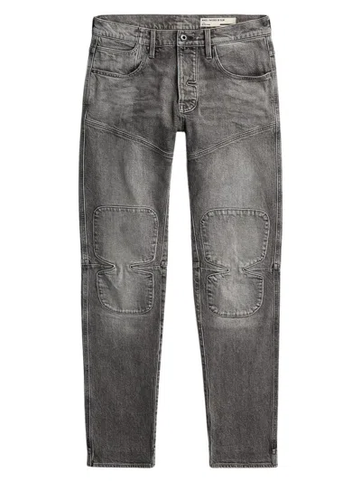 G-star Men's Biker 3d Patch Slim-fit Jeans In Gray
