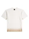 G-star Logo Sprayed Cotton T-shirt In Neutral