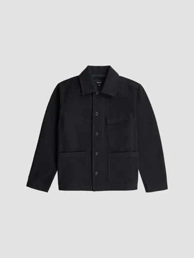 G-star Men's Twill Flannel Chore Jacket In Dark Blue