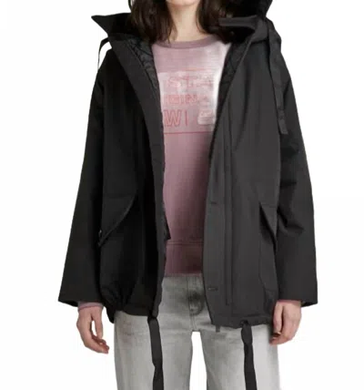 G-star Mid Parka Jacket In Black