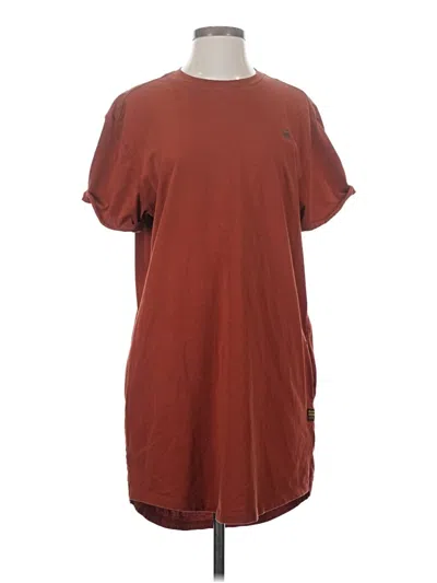 Pre-owned G-star Raw Casual Dress In Burgundy