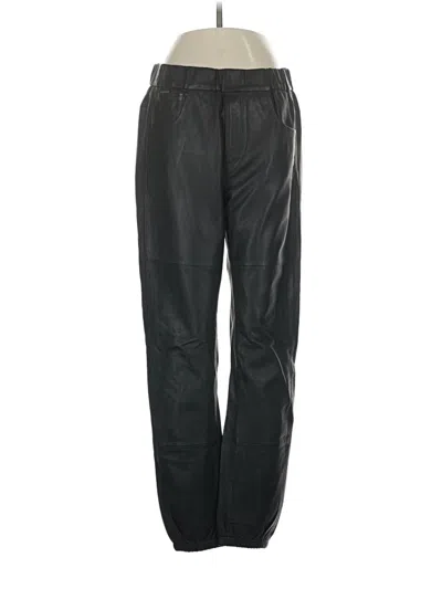 Pre-owned G-star Raw Leather Pants In Black