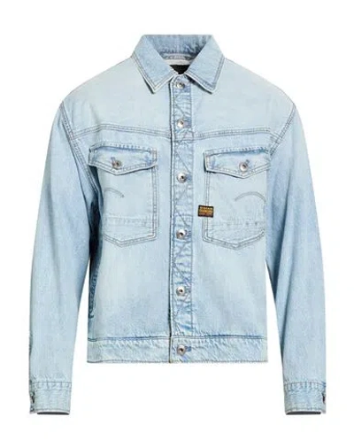 G-star Raw Man Denim Outerwear Blue Size Xl Cotton