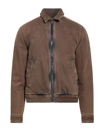 G-star Raw Man Denim Outerwear Light Brown Size Xl Cotton, Recycled Cotton