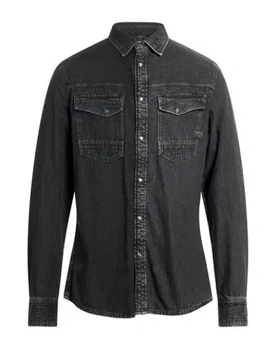 G-star Raw Man Denim Shirt Black Size Xl Cotton