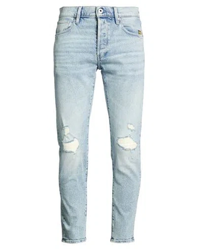 G-star Raw Man Jeans Blue Size 30w-30l Cotton, Recycled Cotton, Recycled Elastane