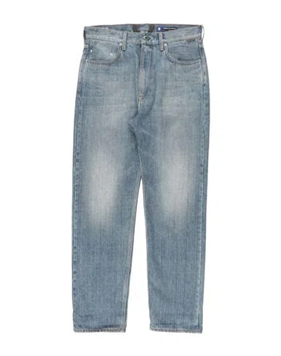 G-star Raw Man Jeans Blue Size 33w-32l Organic Cotton, Cow Leather