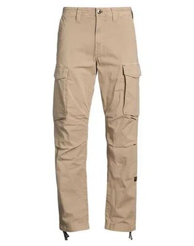 G-star Raw Man Pants Beige Size 30w-32l Cotton, Recycled Cotton, Elastane