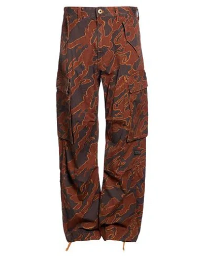 G-star Raw Man Pants Brown Size 29w-32l Cotton, Recycled Cotton
