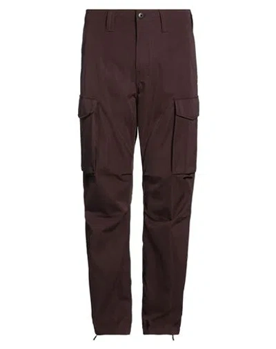 G-star Raw Man Pants Dark Brown Size 36w-32l Recycled Polyester, Elastomultiester