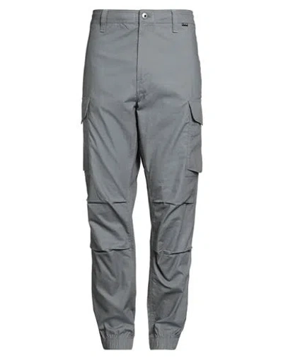 G-star Raw Man Pants Grey Size 32 Cotton, Recycled Cotton In Gray