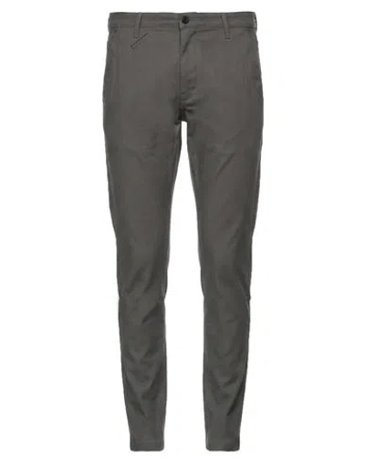 G-star Raw Man Pants Grey Size 36w-32l Cotton, Recycled Polyethylene, Elastane In Green
