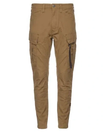 G-star Raw Man Pants Khaki Size 29w-32l Cotton, Elastane In Brown